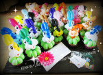 Konijntjes op cupcake